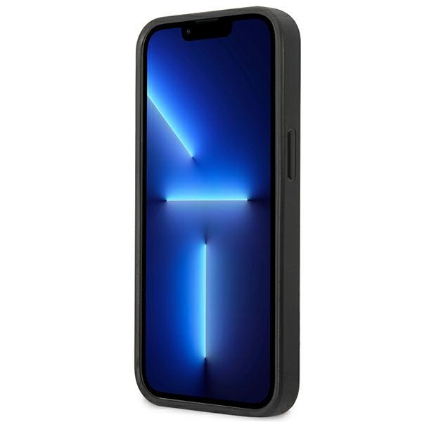 Etui KARL LAGERFELD Apple iPhone 13 Mini Saffiano Plaque Srebrny Hardcase