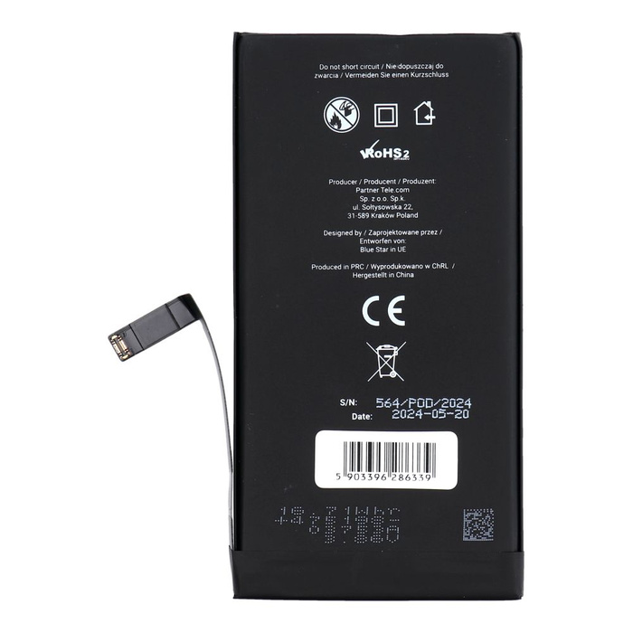 Bateria do iPhone 14 PLUS 4325 mAh Blue Star HQ