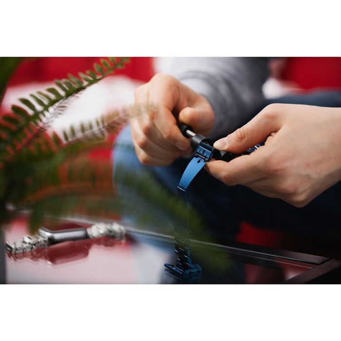 Pasek do Samsung Galaxy Watch Forcell F-Design FS06 zatrzask stal 20 mm srebrny