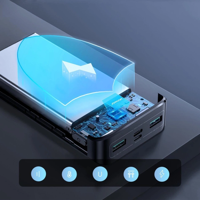 Powerbank Joyroom 20000mAh 22.5W PD QC3.0 AFC czarny (JR-QP192)