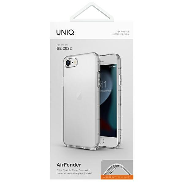 UNIQ etui Air Fender iPhone SE 2022 / SE 2020 /7/8 przezroczysty/clear