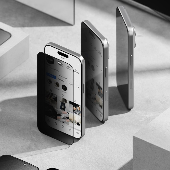 SZKŁO PRYWATYZUJĄCE RINGKE EASY SLIDE 2-PACK IPHONE 17 PRO MAX PRIVACY