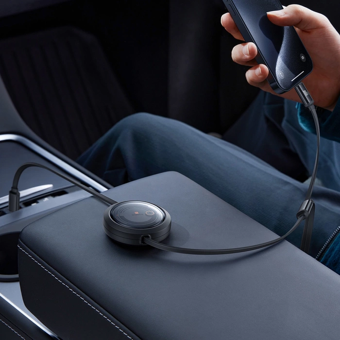 Kabel USB-C 3w1 Baseus Free2Draw USB-C/Lightning/Micro 100W, 1,1m (czarny)