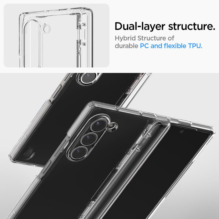 ETUI SPIGEN ULTRA HYBRID PRO GALAXY Z FOLD 6 CRYSTAL CLEAR