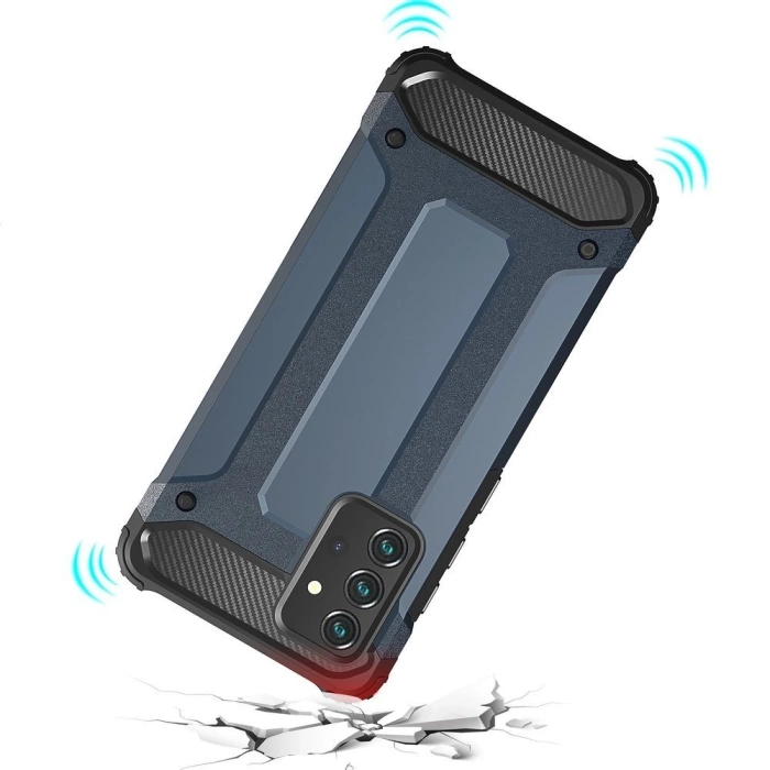 Etui Pancerne hybrydowe Hybrid Armor pokrowiec na Samsung Galaxy A36 - srebrne