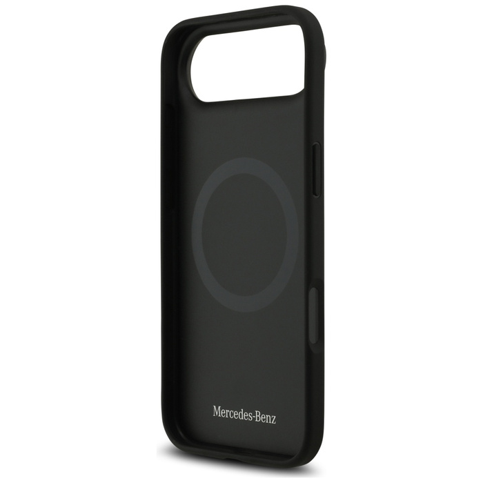 Etui Mercedes Leather Large Laurel Leave MagSafe do iPhone Air czarny