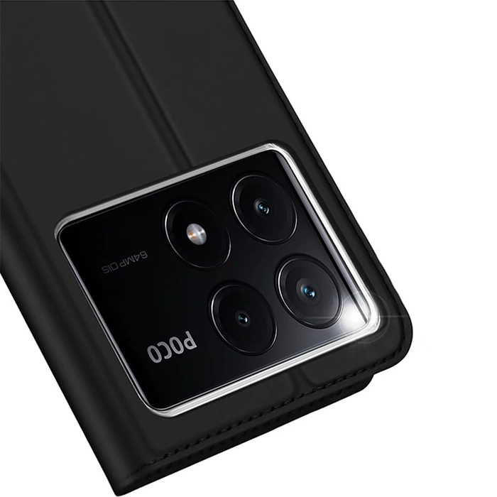 Etui Dux Ducis Skin Pro na Xiaomi Poco X6 Pro 5G / Redmi K70E z klapką i miejscem na kartę - czarne
