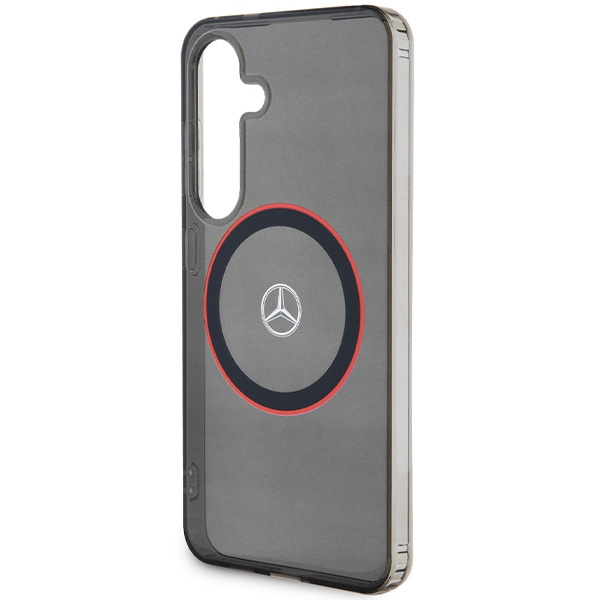 Etui Mercedes MEHMS24S23HUORK Galaxy S24 S921 czarny/black hardcase Double Layer W/ Red MagSafe Case