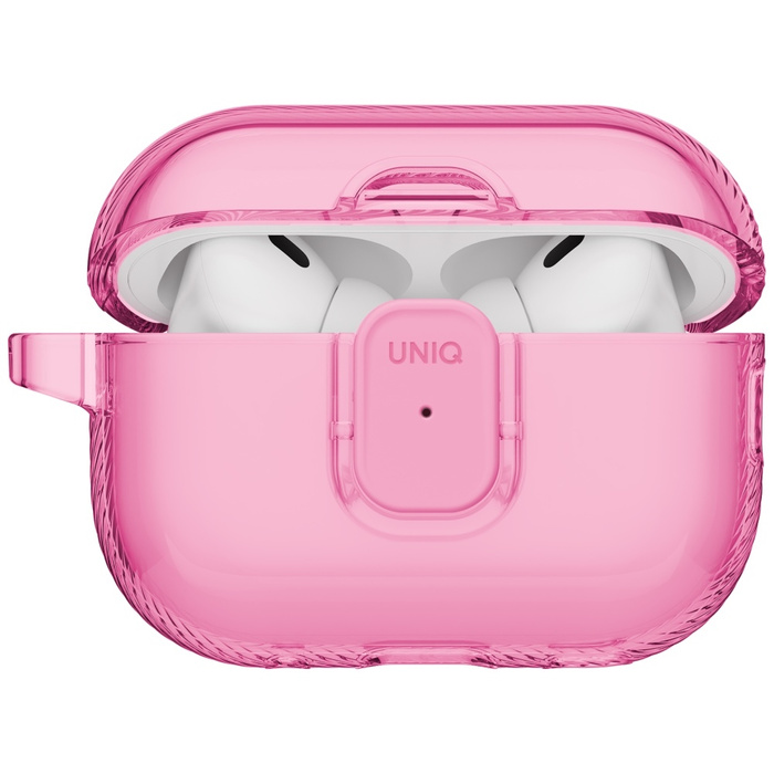 Etui UNIQ Glase Pro do AirPods Pro 3     Lock Case różowy