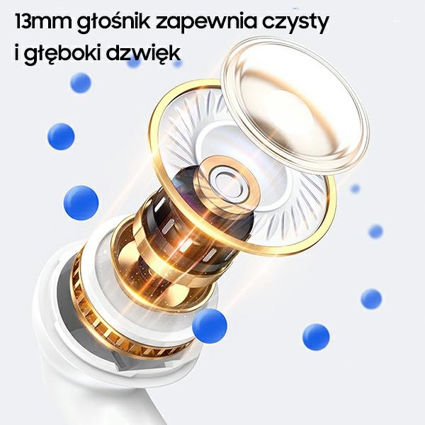 USAMS Słuchawki Bluetooth 5.2 TWS NX10 Series Dual mic bezprzewodowe czarny/black BHUNX01