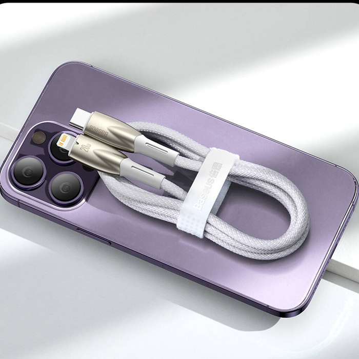 [PO ZWROCIE] Baseus Glimmer Series kabel do szybkiego ładowania USB-A - USB-C 100W 480Mb/s 2m czarny