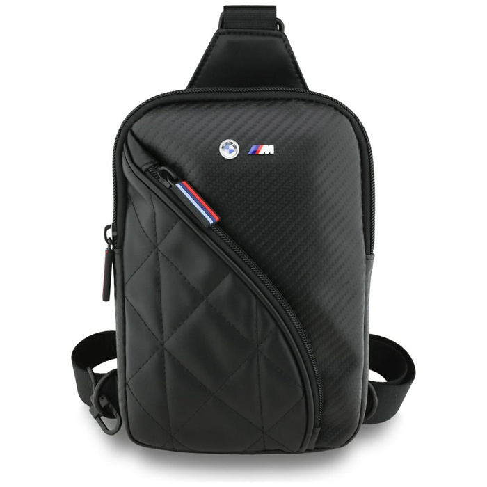 Torebka na telefon BMW Carbon            Pocket&Metal Logo Crossbody czarny