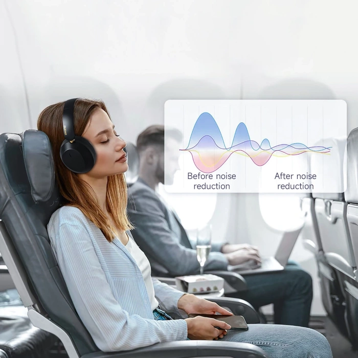 Słuchawki bezprzewodowe Dudao X22 Max nauszne Bluetooth z ANC - czarne