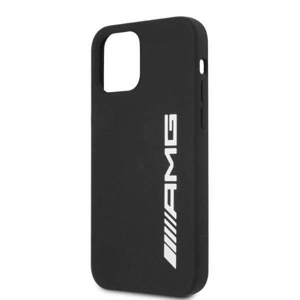 Etui AMG iPhone 12 Pro Max 6,7" czarny/black hardcase Silicone Big Logo