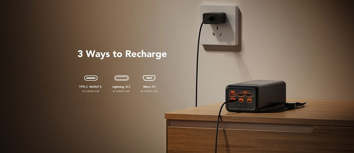 VEGER powerbank 50000 mAh PD QC3.0 5A 22,5W Tank Lite (W5001) czarny