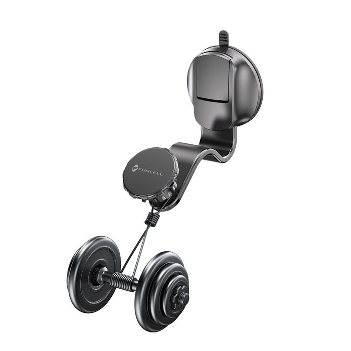 Uchwyt na telefon do samochodu magnetyczny Forcell F-Grip MagFlex do szyby / deski / kratki czarny