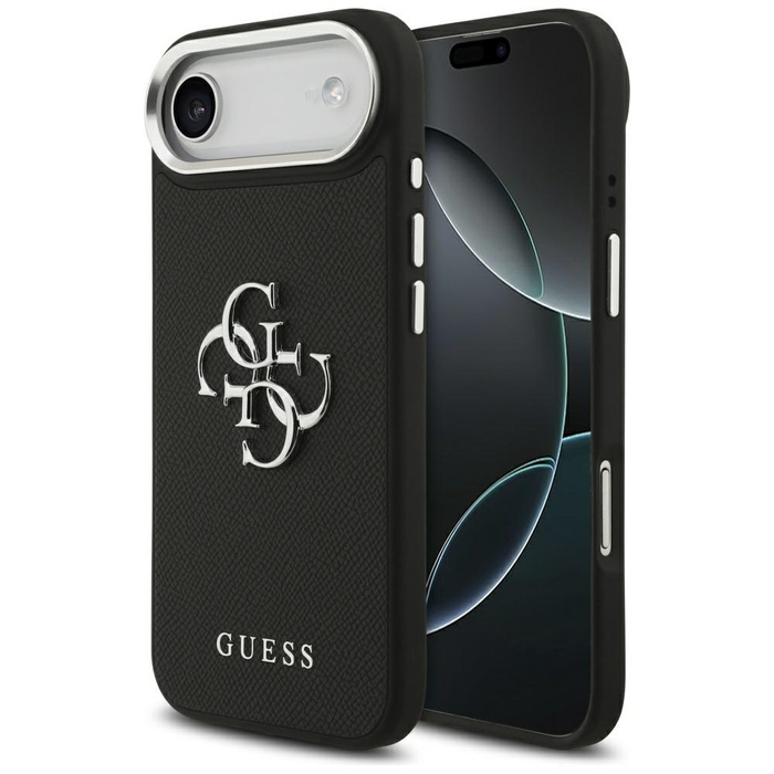 Etui Guess Grained Big 4G Classic Logo   do iPhone 17 Air czarny