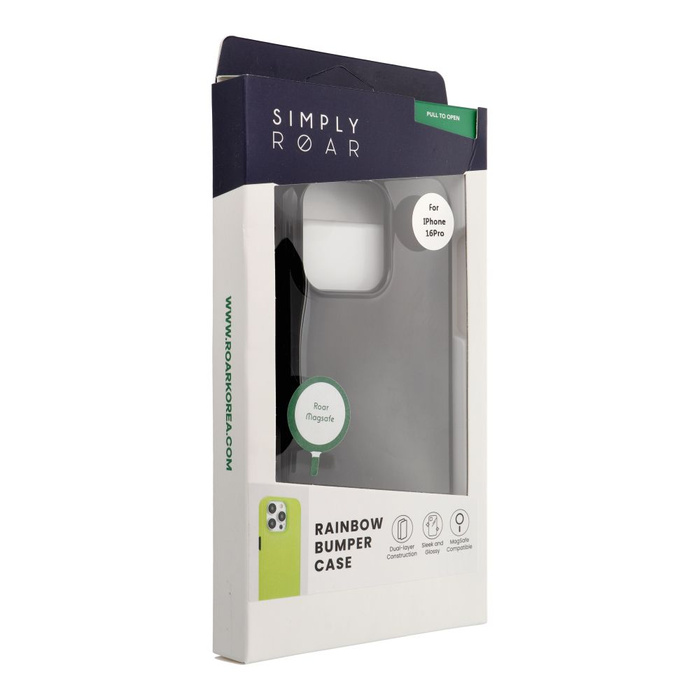 ROAR futerał RAINBOW BUMPER kompatybilny z MagSafe do IPHONE 16 Pro czarny