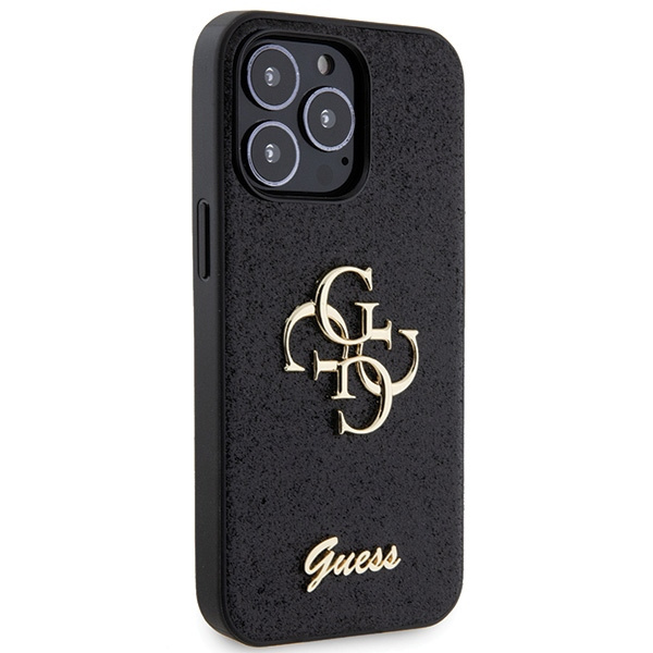 Etui Guess GUHCP13LHG4SGK iPhone 13 Pro / 13 6.1" czarny/black hardcase Glitter Script Big 4G Case
