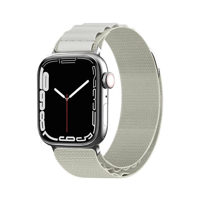 Pasek ze stalową sprzączką Alpine do Apple Watch 42 / 44 / 45 / 49mm - srebrny