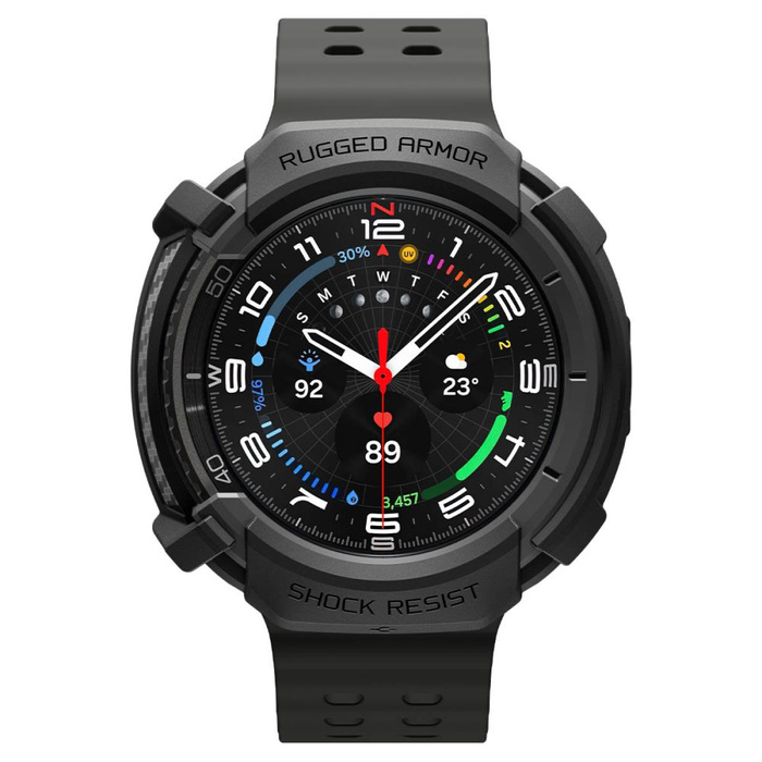ETUI SPIGEN SAMSUNG GALAXY WATCH 8 CLASSIC 46 MM RUGGED ARMOR MATTE CZARNE