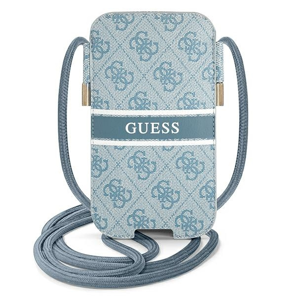 ETUI Torebka GUESS Apple iPhone 12 Pro Max 4G Stripe Niebieski Hardcase