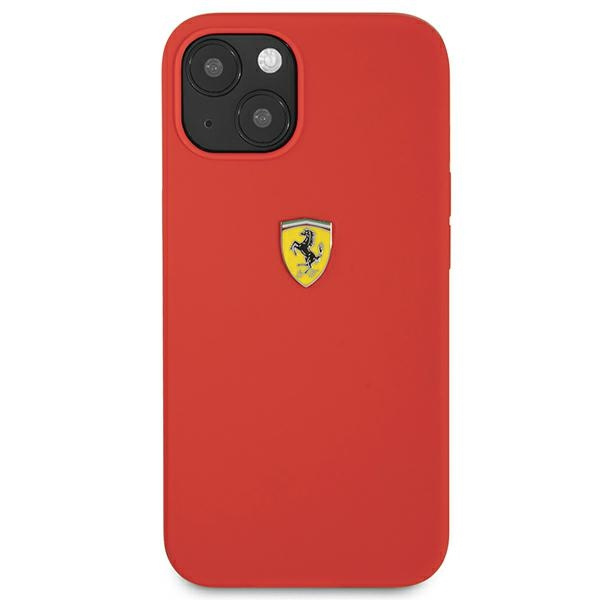 Etui FERRARI Apple iPhone 13 Mini Silicone Czerwony Hardcase