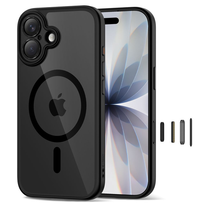 TECH-PROTECT MAGPEAK MAGSAFE CC IPHONE 17 BLACK/CLEAR