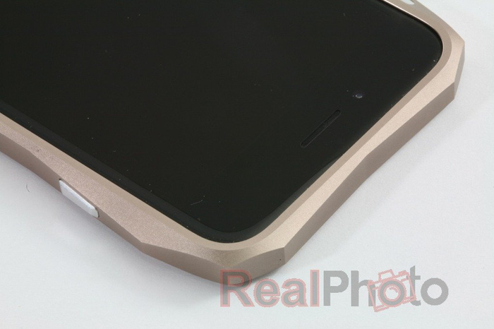 Etui LJY Hardcore iPhone 6 Aluminium Bumper Ramka Złoty