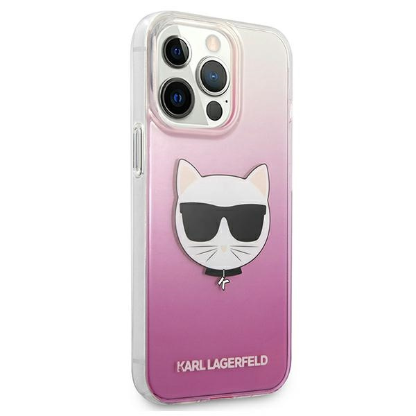 Etui KARL LAGERFELD Apple iPhone 13 Pro Max Choupette Head Różowy Hardcase