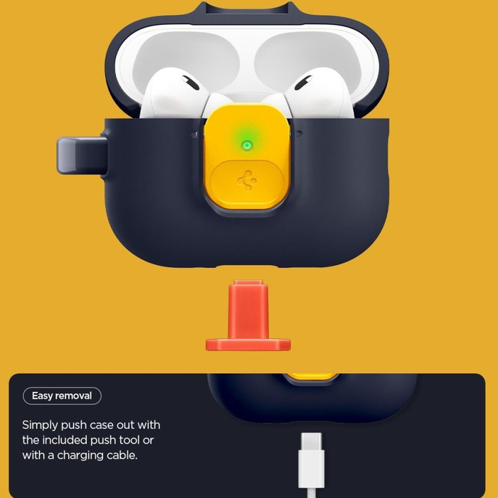 ETUI SPIGEN AIRPODS PRO 3 NANO POP APPLE BLUEBERRY NAVY