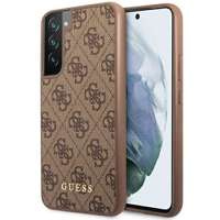 Etui Guess GUHCS23SG4GFBR S23 S911 brązowy/brown hard case 4G Metal Gold Logo Case