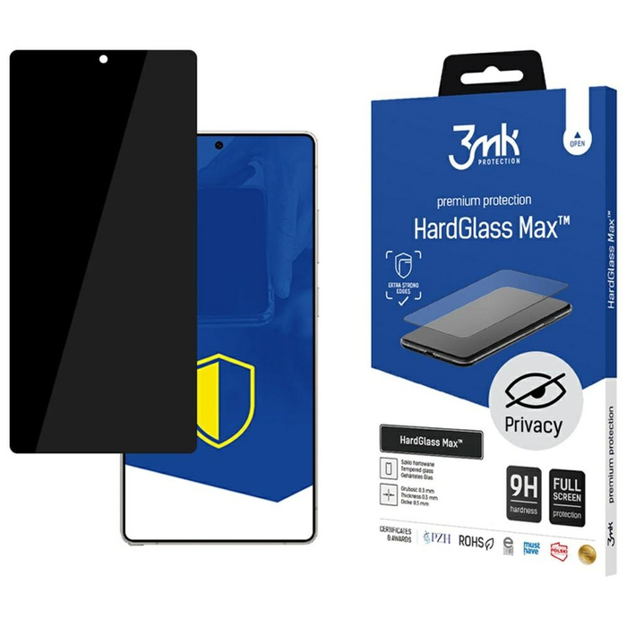 Szkło hartowane 3MK HardGlass Max        Privacy do Samsung Galaxy S25 Ultra czarny