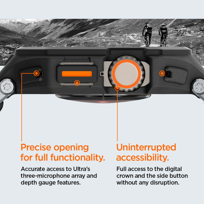 Pasek SPIGEN LITE FIT ”PRO” APPLE WATCH ULTRA 1 / 2 (49 MM) MATTE BLACK