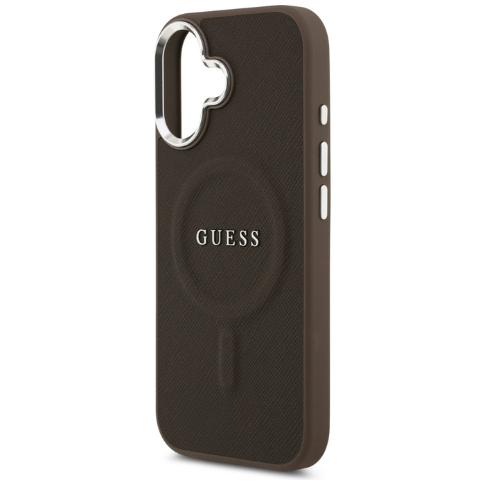 Etui Guess Classic Logo MagSafe do       iPhone 17 brązowy