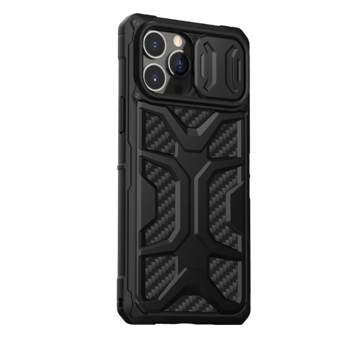 Etui Nillkin Adventurer Case etui do iPhone 13 Pro Max pancerny pokrowiec z osłoną na aparat czarny