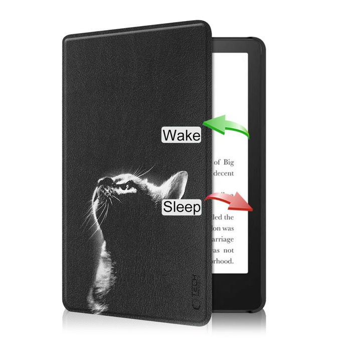 TECH-PROTECT SMARTCASE KINDLE 11 / 12 / 2022-2024 BLACK CAT