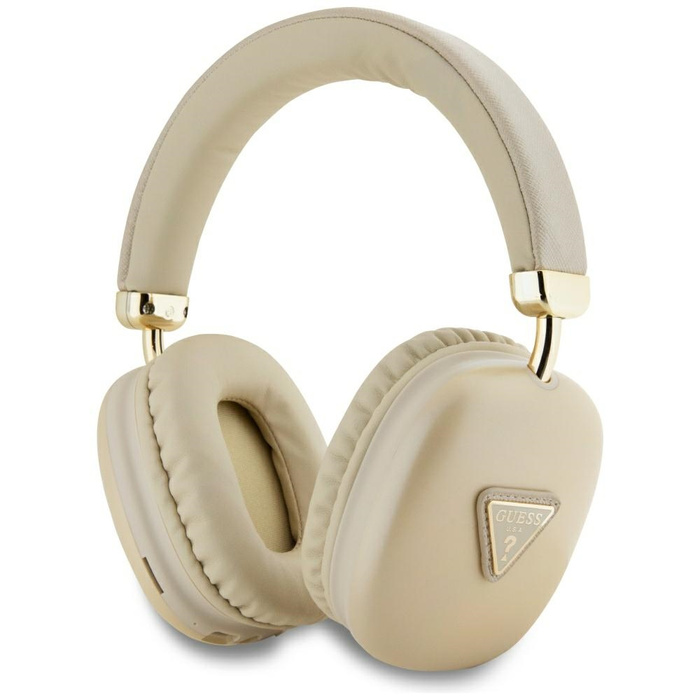 Słuchawki nauszne Guess Bluetooth 5.3    Metallic Triangle Logo złoty