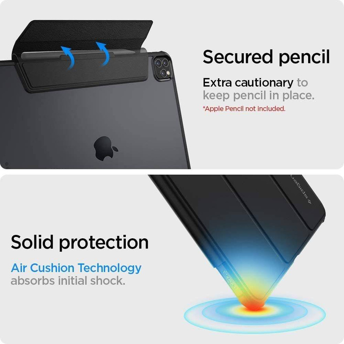 Etui SPIGEN Ultra Hybrid Pro iPad Pro 4/5/6 12.9 2020/2021/2022 Black Case