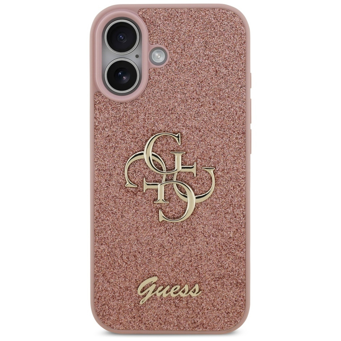Etui Guess Fixed Glitter Big 4G do       iPhone 17 różowy