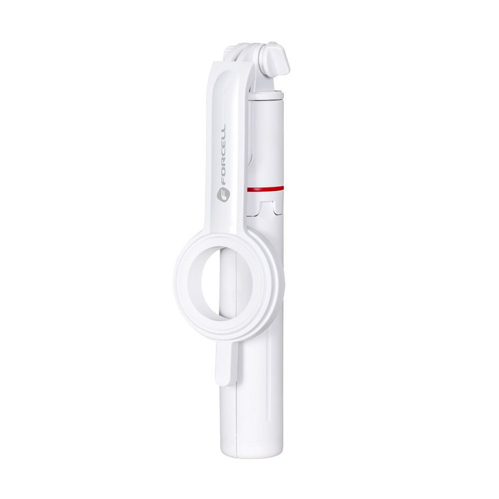 Selfie stick Forcell F-Grip MagSelfie S100M zgodny z MagSafe z pilotem bezprzewodowym biały 0INT