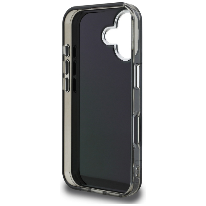 Etui Karl Lagerfeld IML Aquarelle Karl   & Choupette & Logo do iPhone 16 czarny