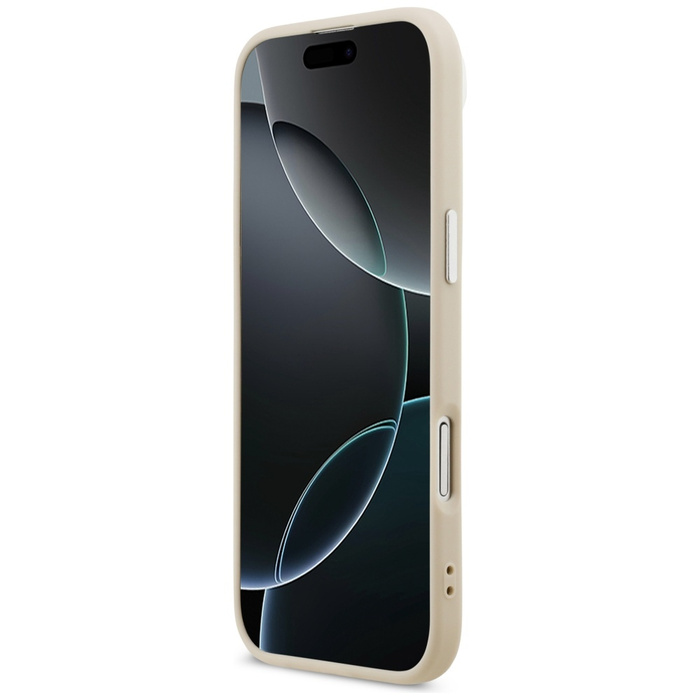 Etui Karl Lagerfeld Karl & Choupette     Pins MagSafe do iPhone Air beżowy