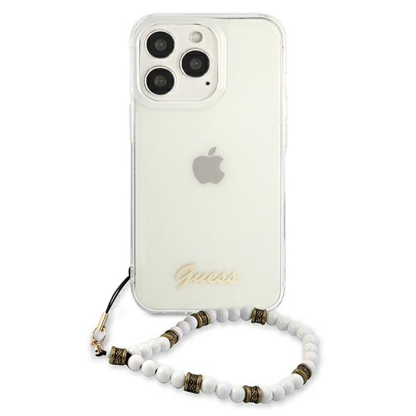 Etui GUESS Apple iPhone 13 13 Pro White Pearl Bezbarwny Hardcase