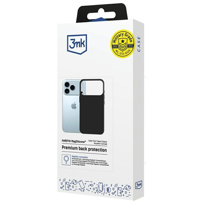 Etui 3MK  iPhone 17 Pro Hardy MagSilicone grafitowy
