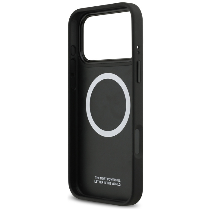 Etui BMW M Quilted Logo MagSafe do       iPhone 17 Pro Max antracyt