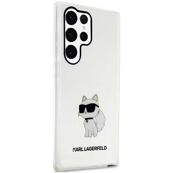 Etui Karl Lagerfeld Klhcs23lhnchtct S23 Ultra S918 Transparent Hardcase Ikonik Choupette Case