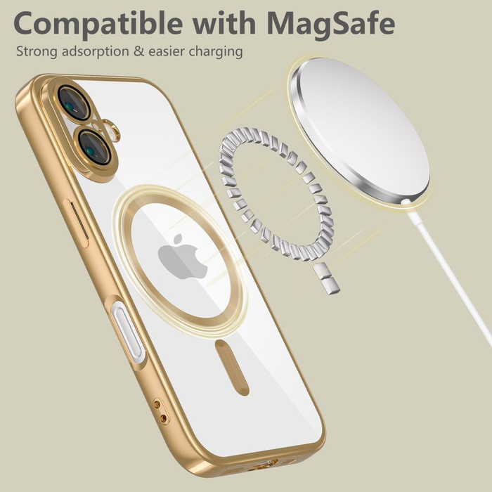 TECH-PROTECT MAGFLEX MAGSAFE IPHONE 16E SHINY GOLD