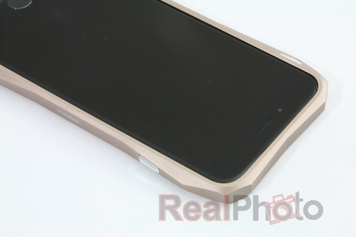 Etui LJY Hardcore iPhone 6 Aluminium Bumper Ramka Złoty