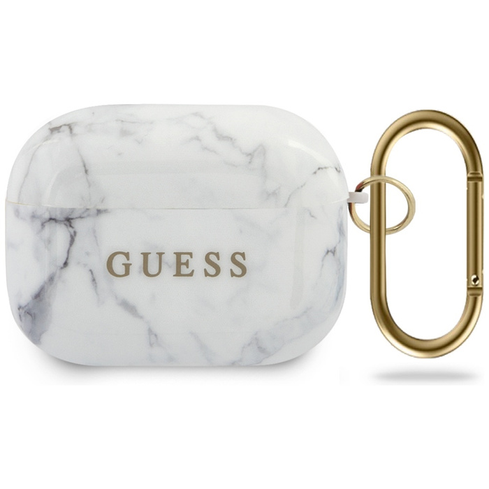 Etui GUESS Apple AirPods Pro Cover Marble Collection Biały Case